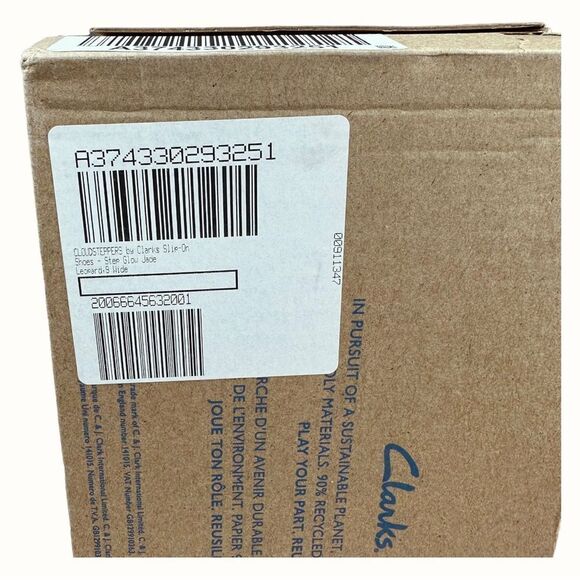 Clarks Cloudsteppers Slip On Shoes Leopard Print NWT 9 Wide - Picture 5 of 6